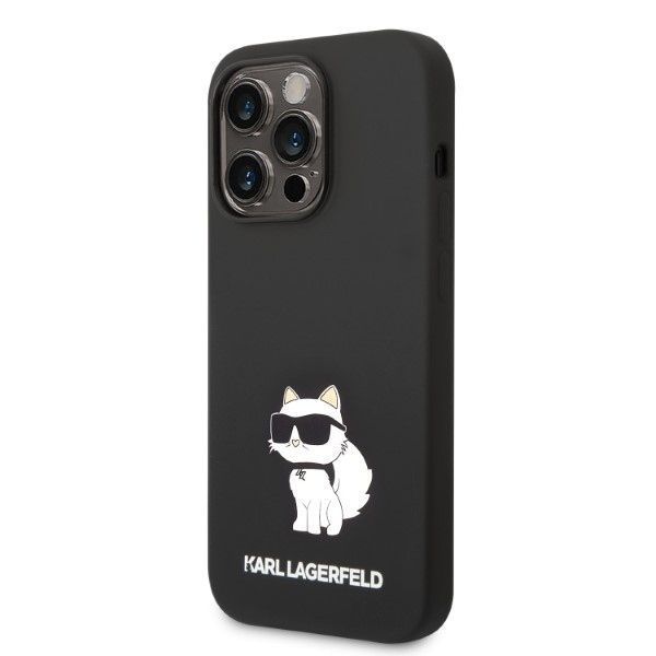 Etui Karl Lagerfeld Choupette iPhone 14 Pro Max 6,7" - Czarny Silicone