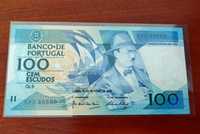 *nova* nota de 100 escudos (Fernando Pessoa, 1986)