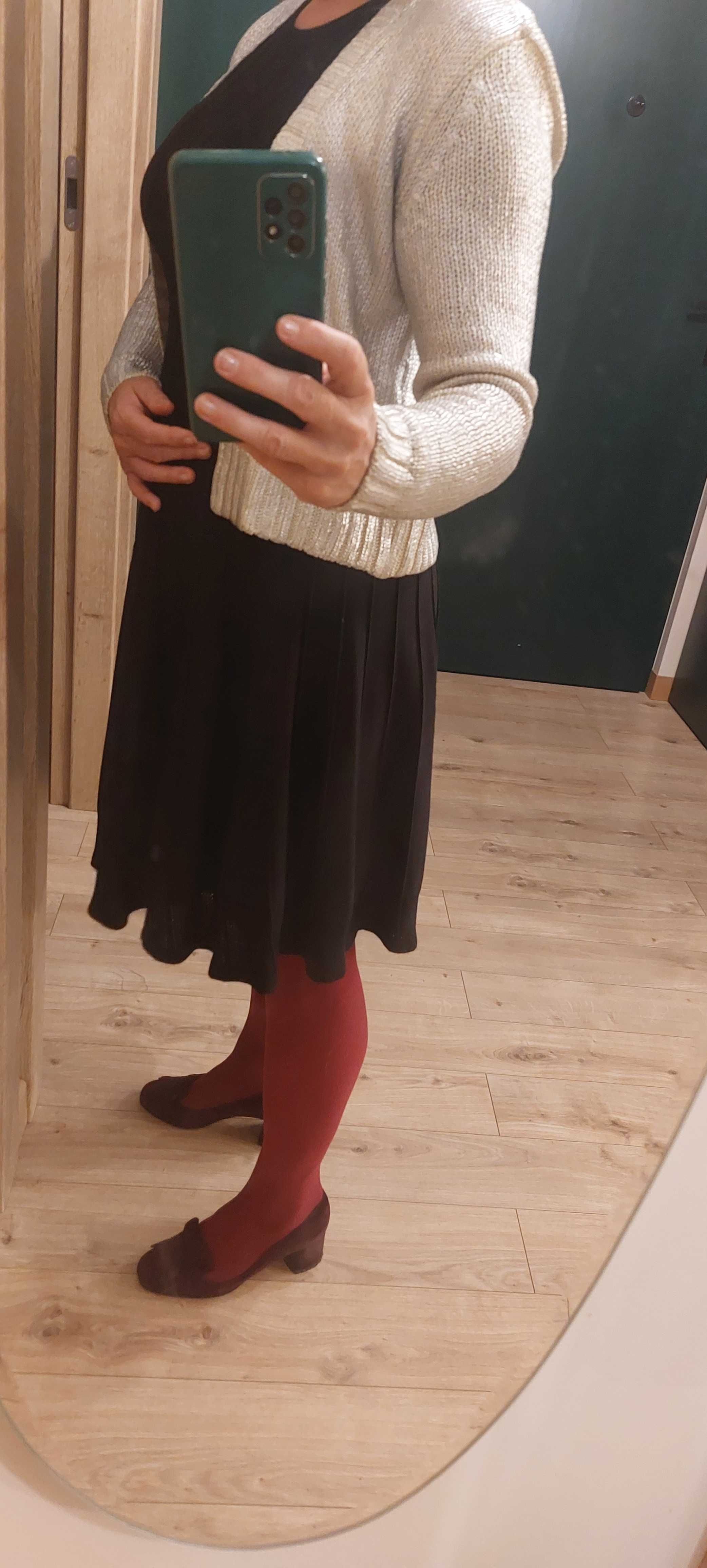 Sweter  H&M crop bolerko urocze frywolny #oldmoney #fammefatale