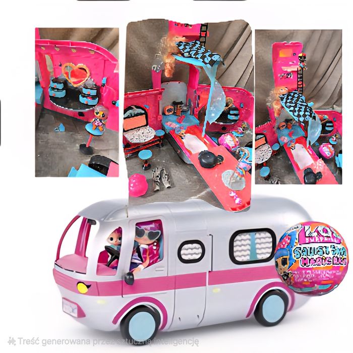 DUŻY Zestaw L.O.L Suprise lol kamper zestaw gratis kula oryginał!! 4w1