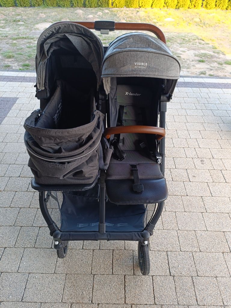 Wozek rok po roku X-Lander X-Double Spacerowy + Gondola
