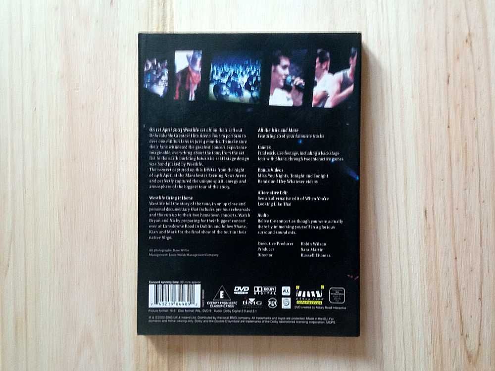 DVD Westlife - The Greatest Hits Tour