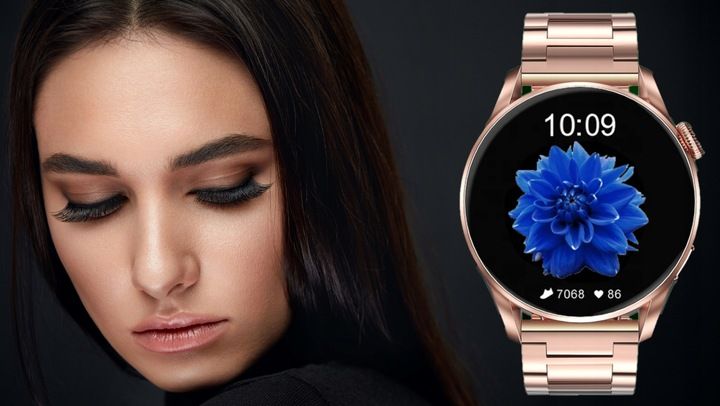 Smartwatch Zegarek Damski Rozmowy Puls Ciśnieniomierz Kroki J.polski A