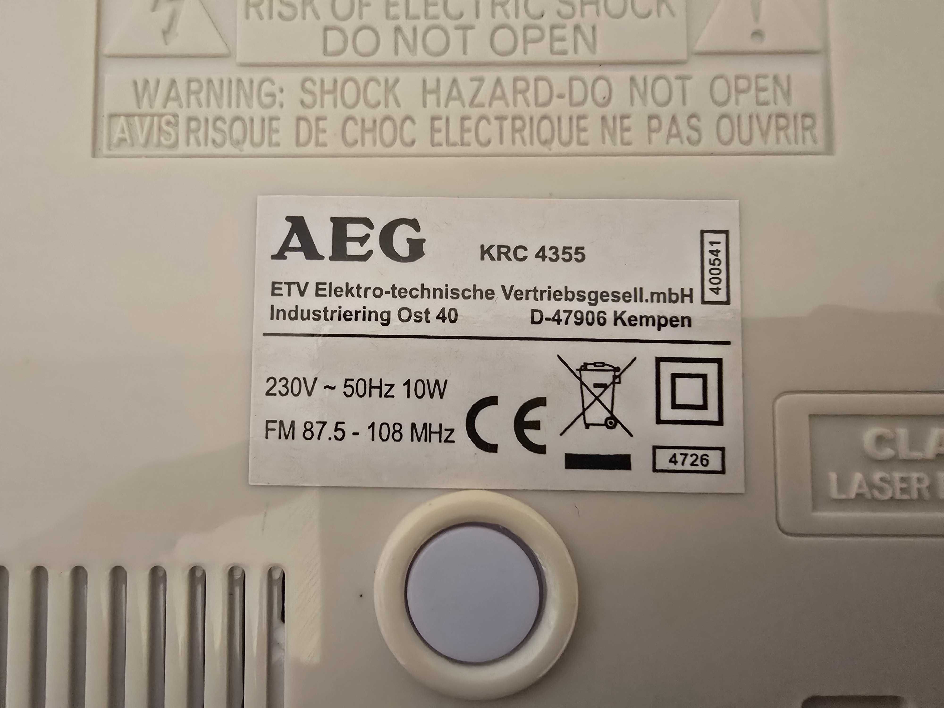 radio kuchenne AEG KRC4355