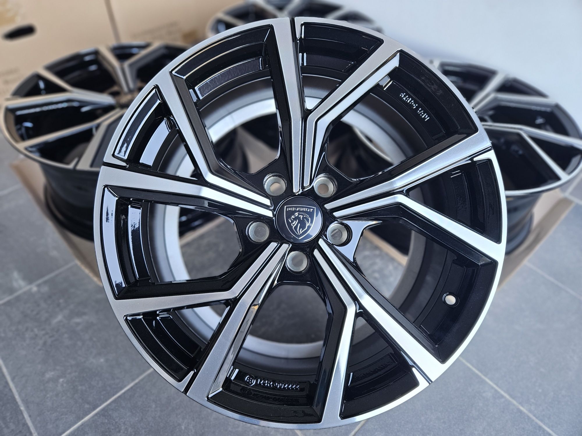 PEUGEOT 17 " Nowe 5x108 Felgi 308 Partner 508 Rifter 3008 Czarne 5008