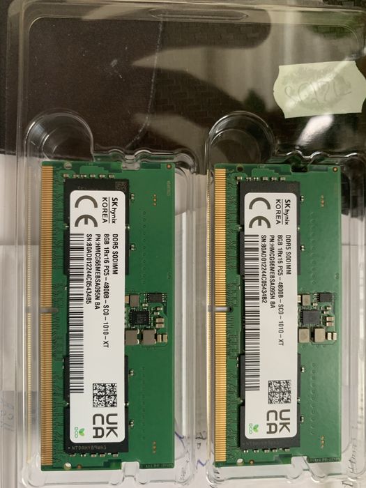 Оперативна памʼять для ноутбука 8Gb (x2)