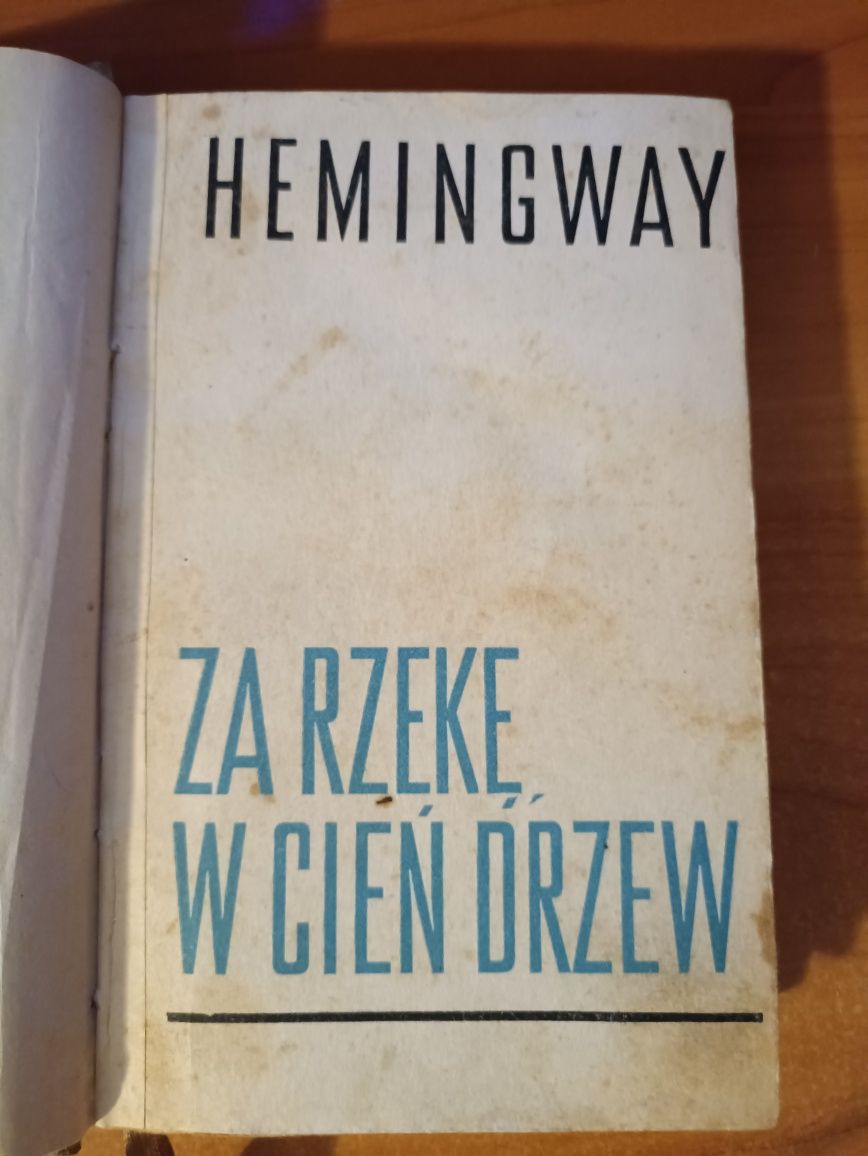 Hemingway "Za rzekę w cień drzew"