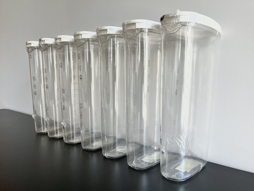 ***IKEA***Wysokie pojemniki na żywność poj. 2,3L ***7 sztuk***NOWE***