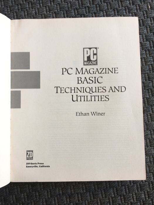 Basic Techniques and Utilities - PC Magazine