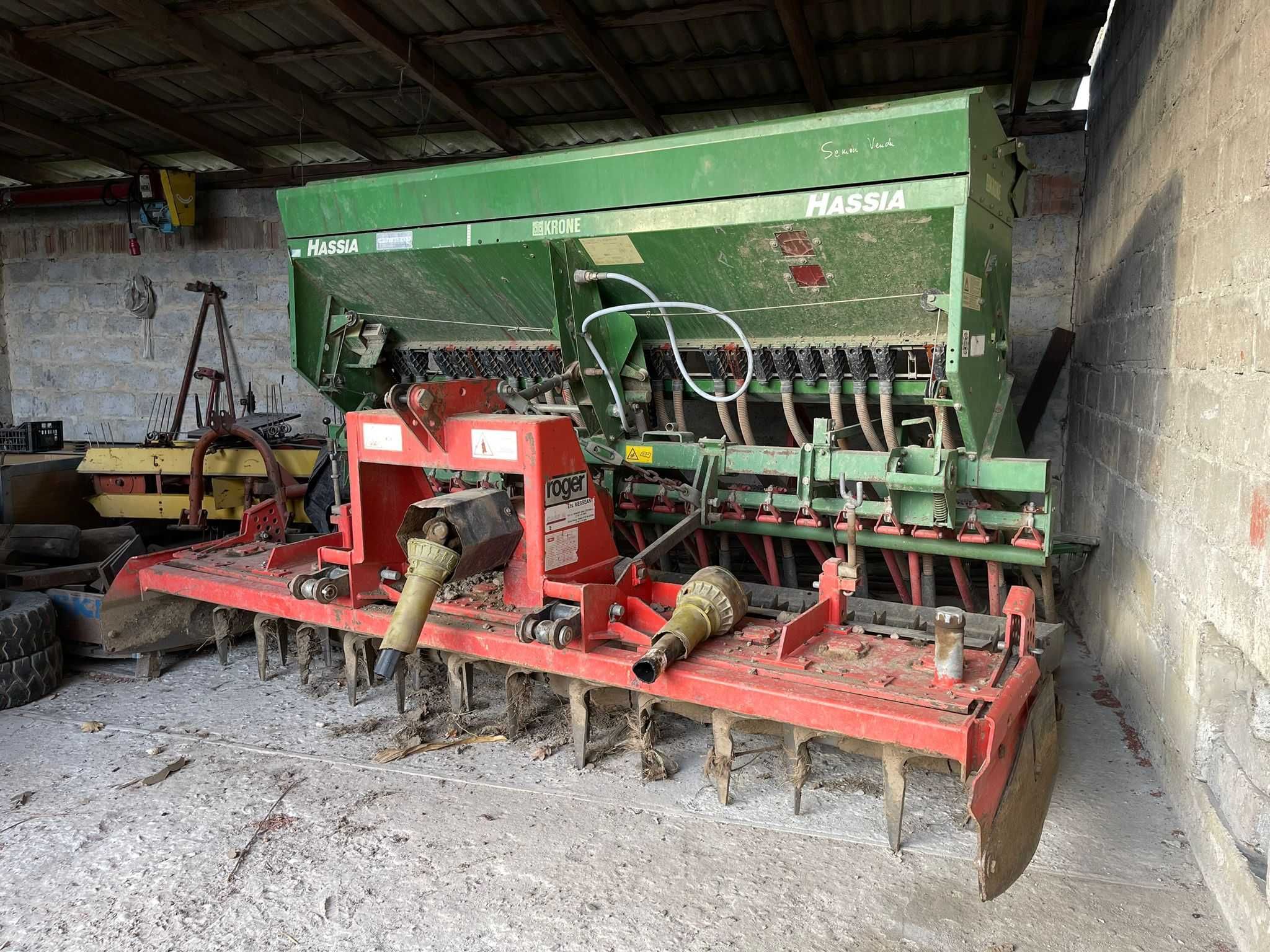 Agregat uprawowo-siewny 3m – FALC FOX 3000 + Hassia DKA 300