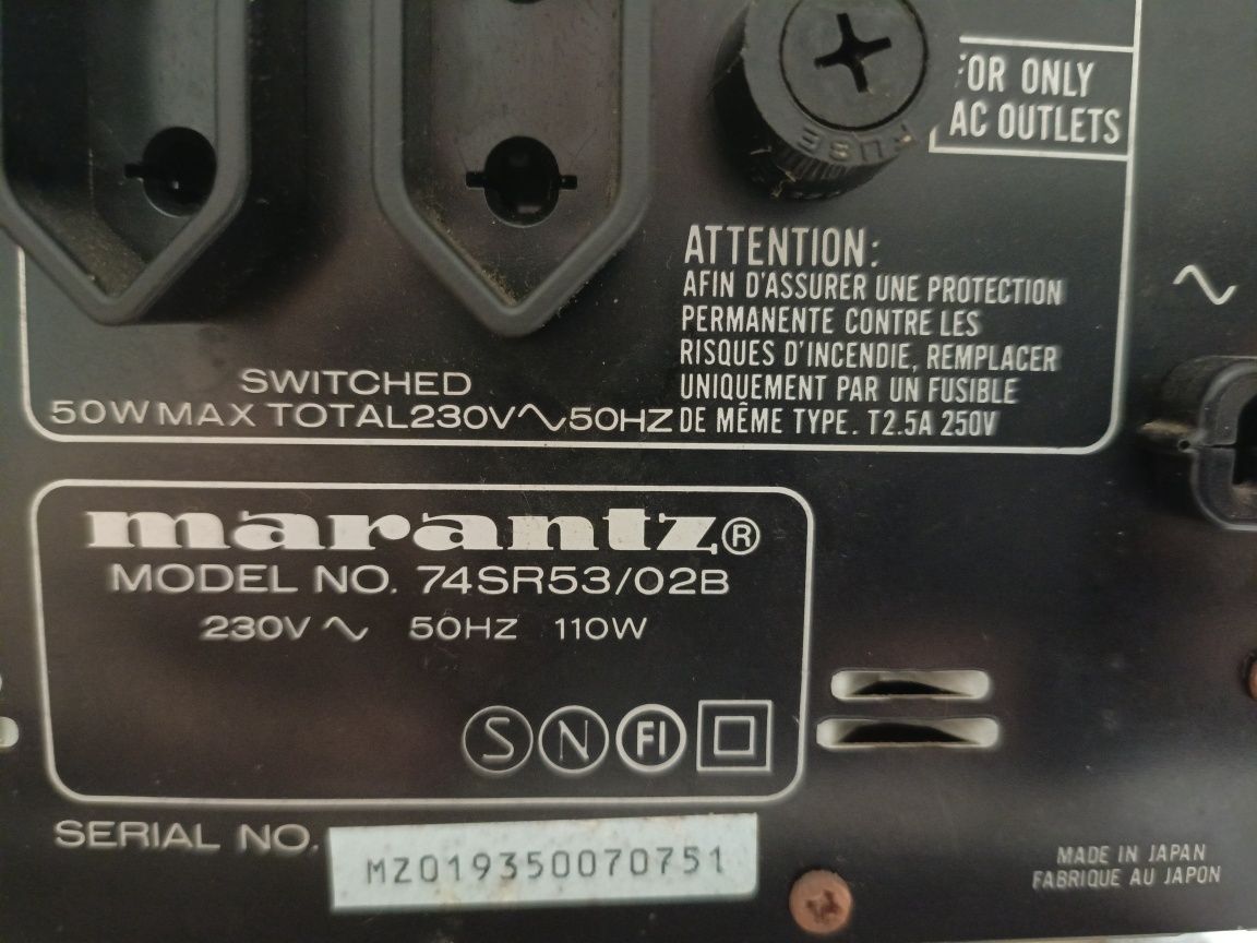 Amplituner stereo MARANTZ 74SR53, pilot