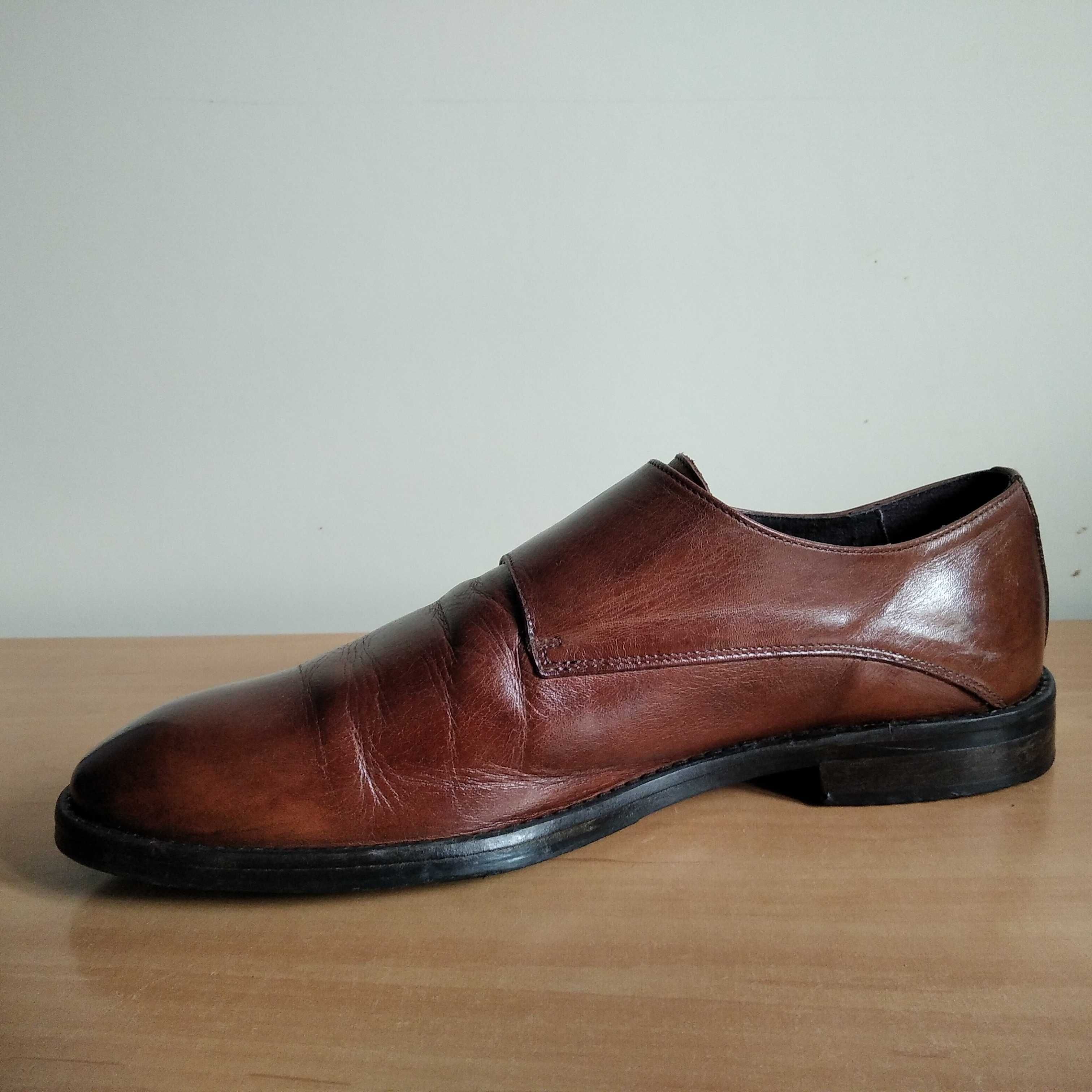 Buty męskie monki BYTOM skóra naturalna roz.eu-42