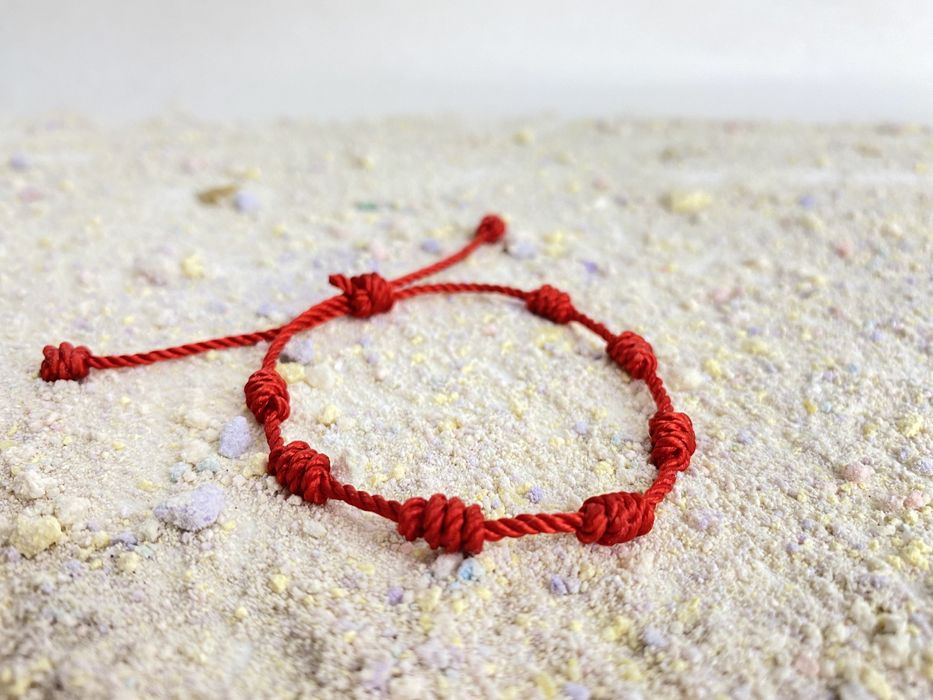 ‼️ Pulseira da sorte de 7 nos em vermelho; NOVA ‼️