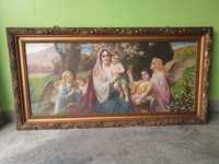 Dewocjonalia obraz Matka Boska  z Jezusem i aniołami