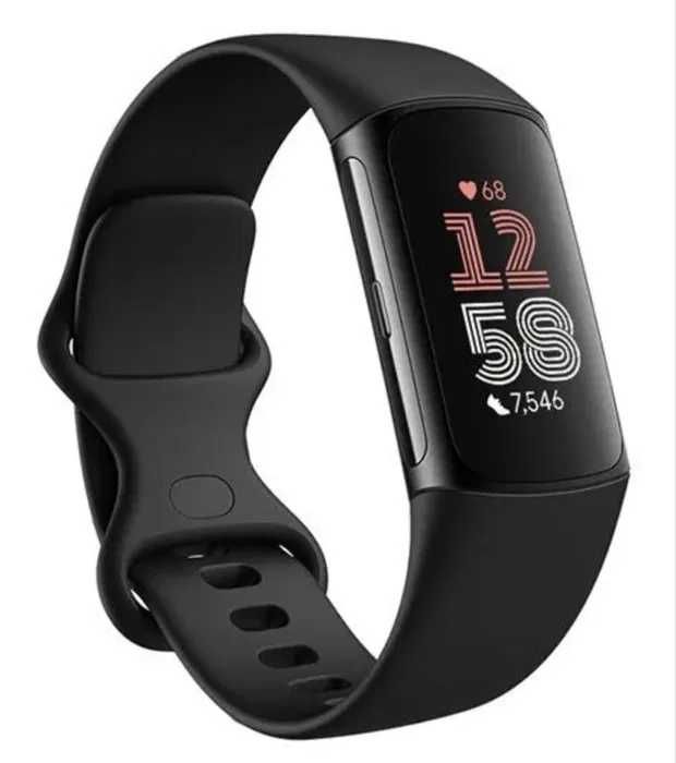 smartwatch Fitbit Charge 6 czarna aluminiowa koperta nfc