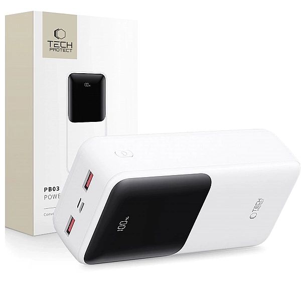 Powerbank Tech-Protect PB03/30000mAh 22.5W - biały