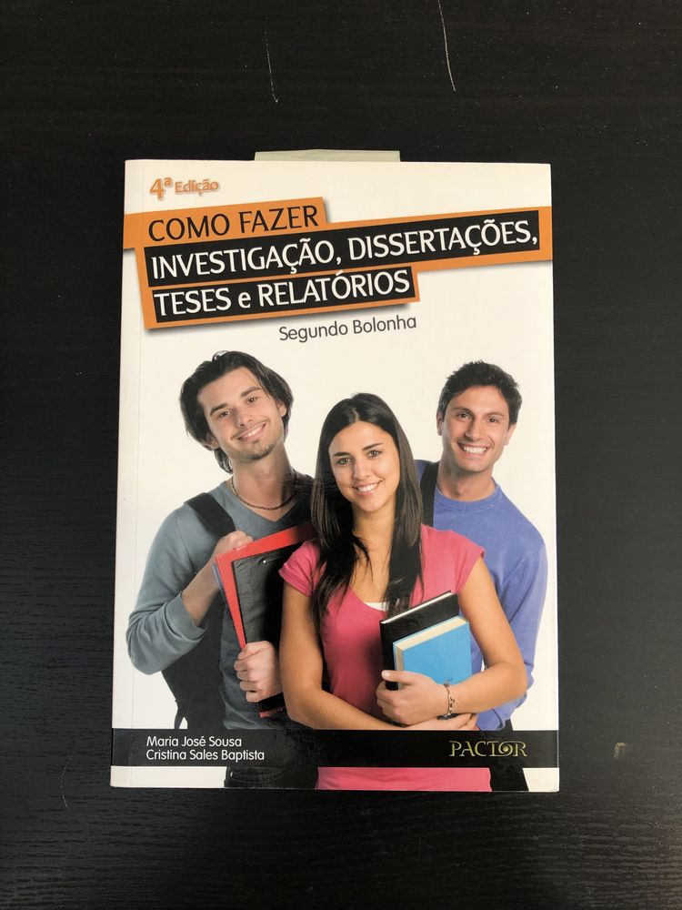 Livro “Como fazer investigação, dissertações, teses e relatórios”