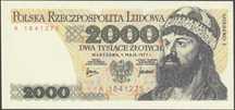 Polska 2000 złotych 1977 - Mieszko I i Bolesław Chrobry - A