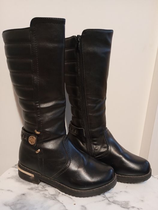 Wysokie kozaczki r.34 wkł.21 cm