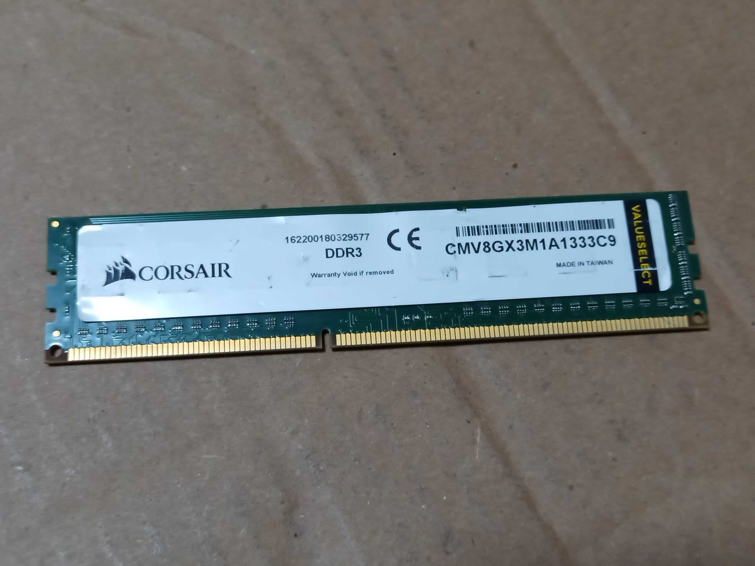 8Gb DDR3 1333MHZ Corsair. Для компьютерів. PC3-10600U