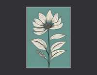 Plakat Jasny, delikatny kwiat - A3