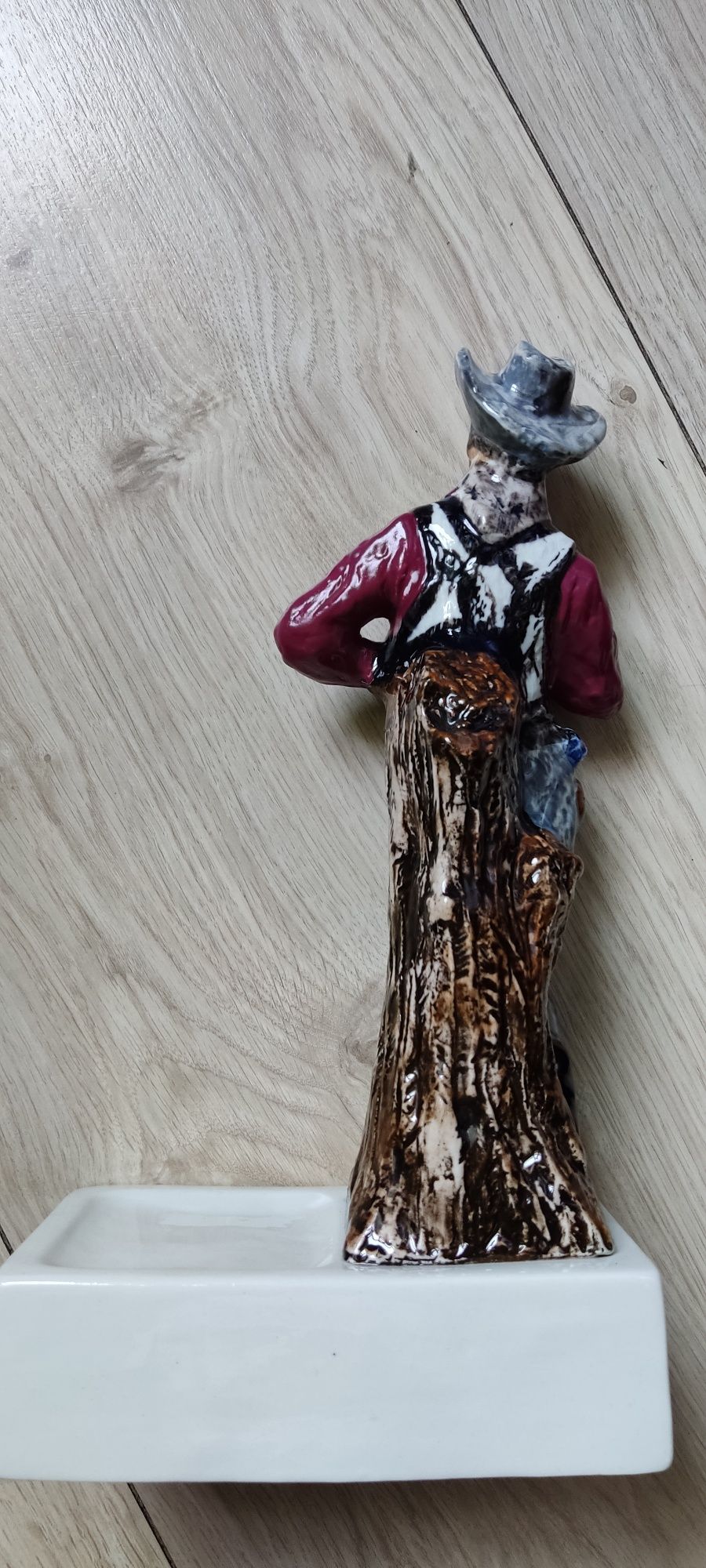 Stary stojak reklamowy z porcelany do JIM BEAM