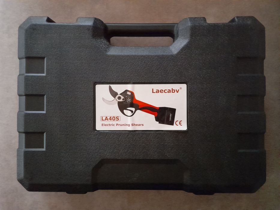 Laecabv садовий секатор акумуляторний у валізі