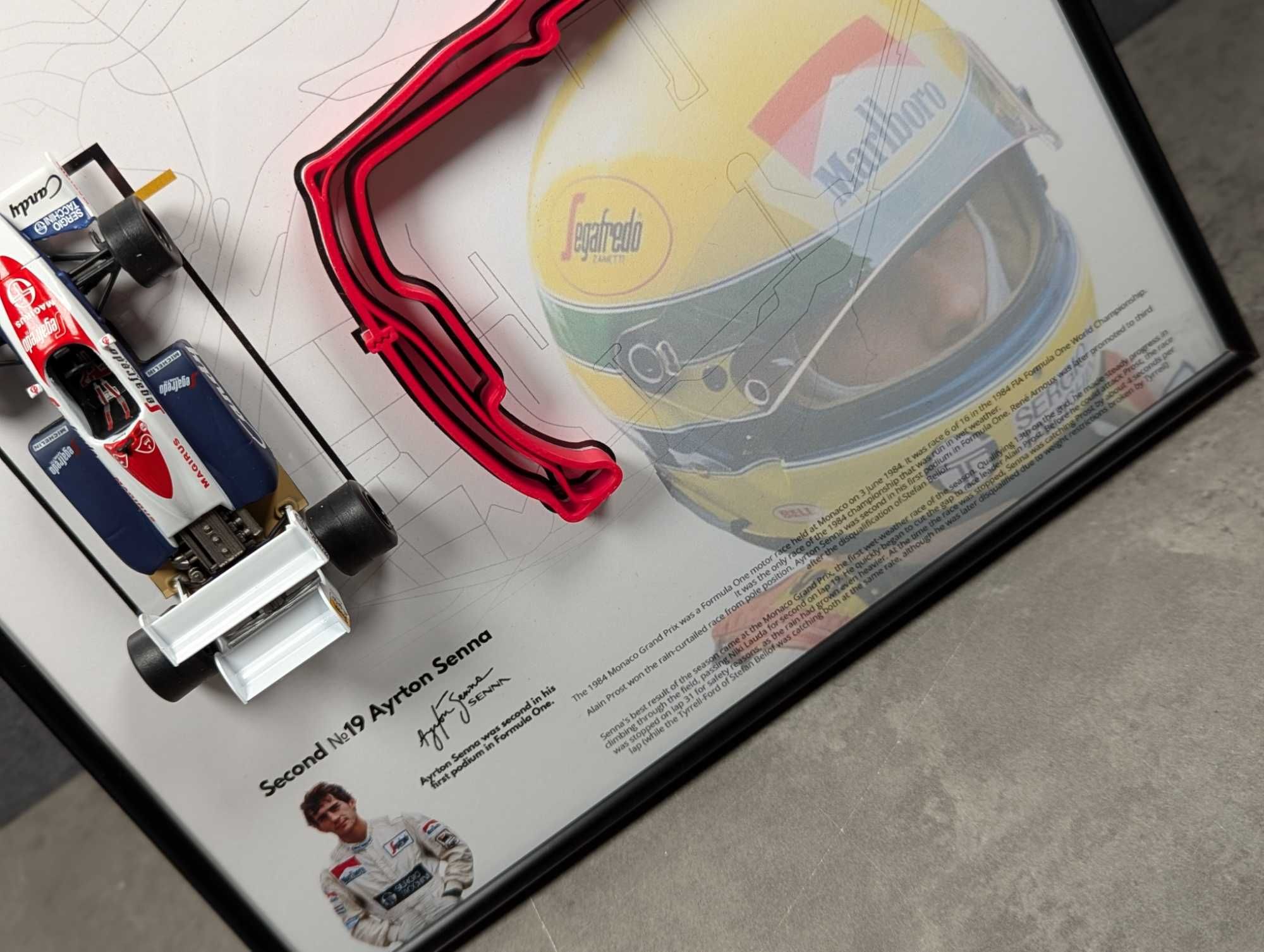 Panini F1 TOLEMAN TG184 2в1 Траса Monaco GP №19 Ayrton Senna