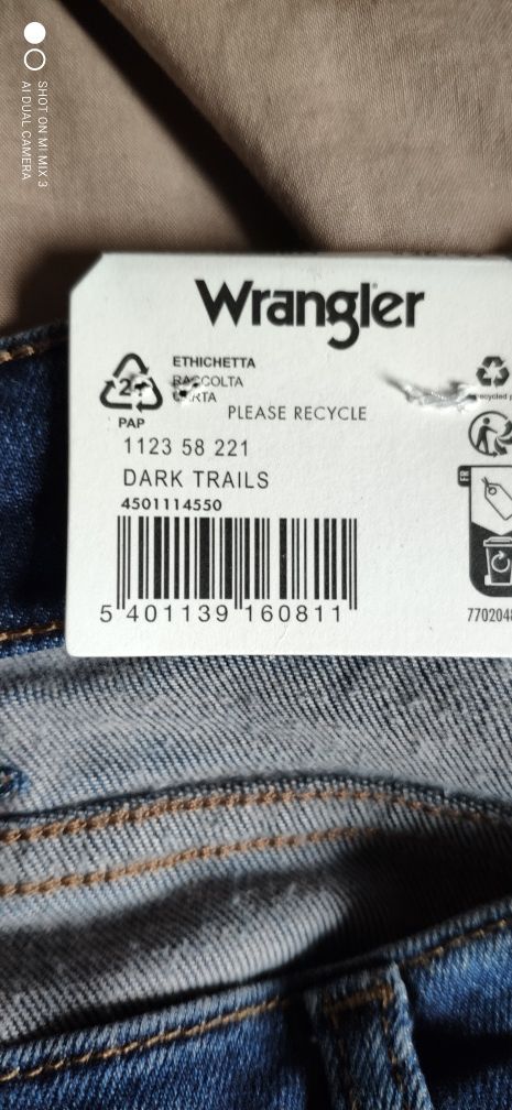 Wrangler Greensboro Dark Trail męskie jeansy rozm 36/32