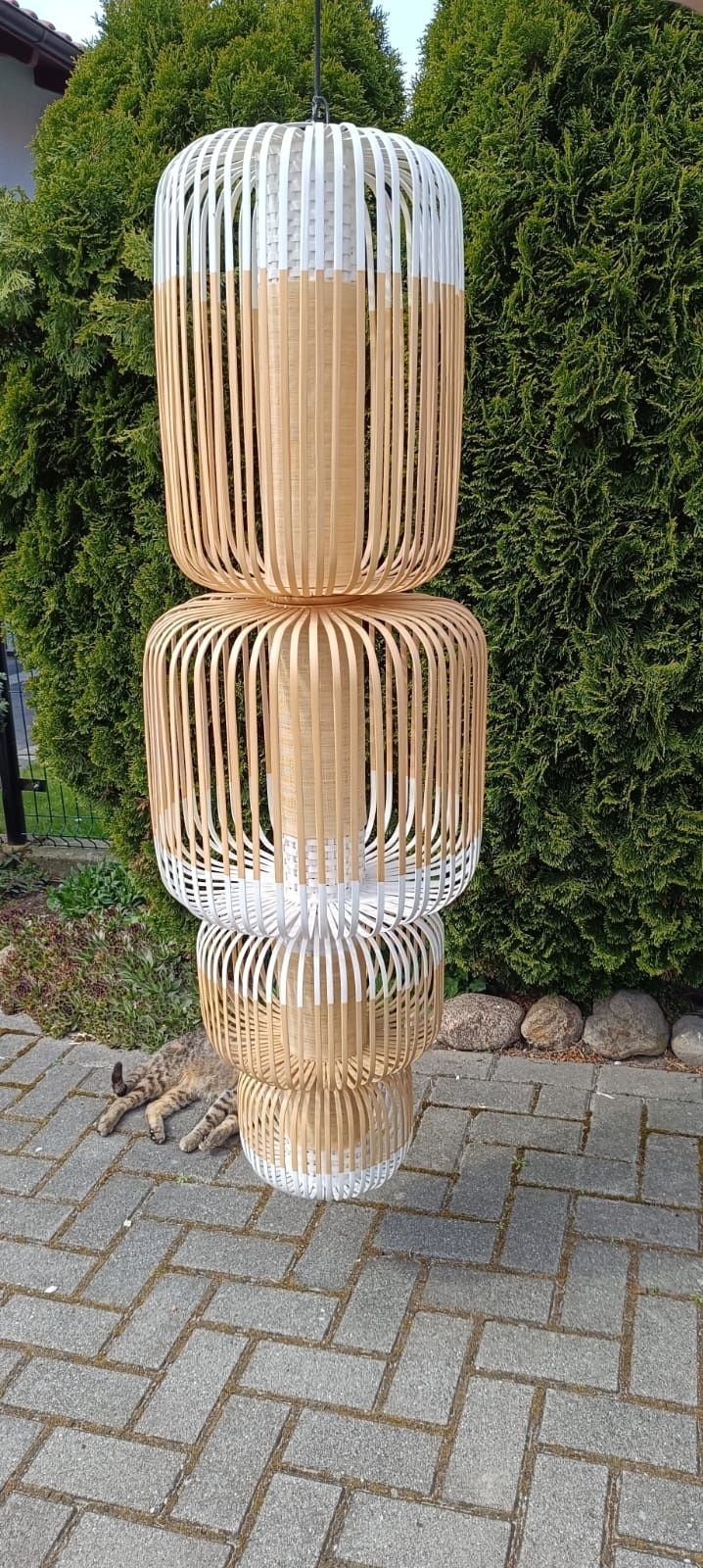 Lampy wiszące bambusowe Forestier Bamboo 4 Light