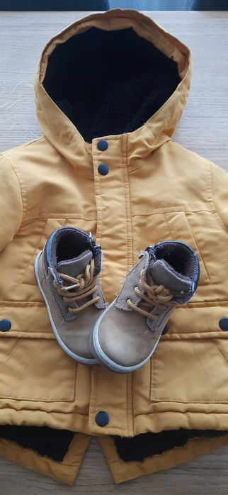 Kurtka zimowa 92 primark plus buty