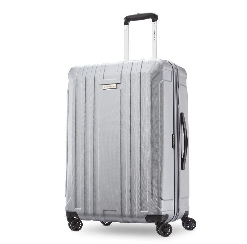 Дорожный Чемодан Валіза Samsonite New Castle Silver 100%Policarbonate