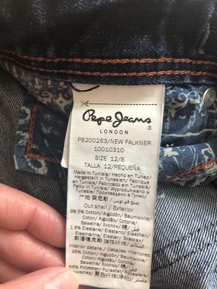 Jeansy  pepe jeans chłopiec 12 lat