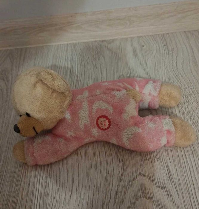 Miś różowy chrapiący