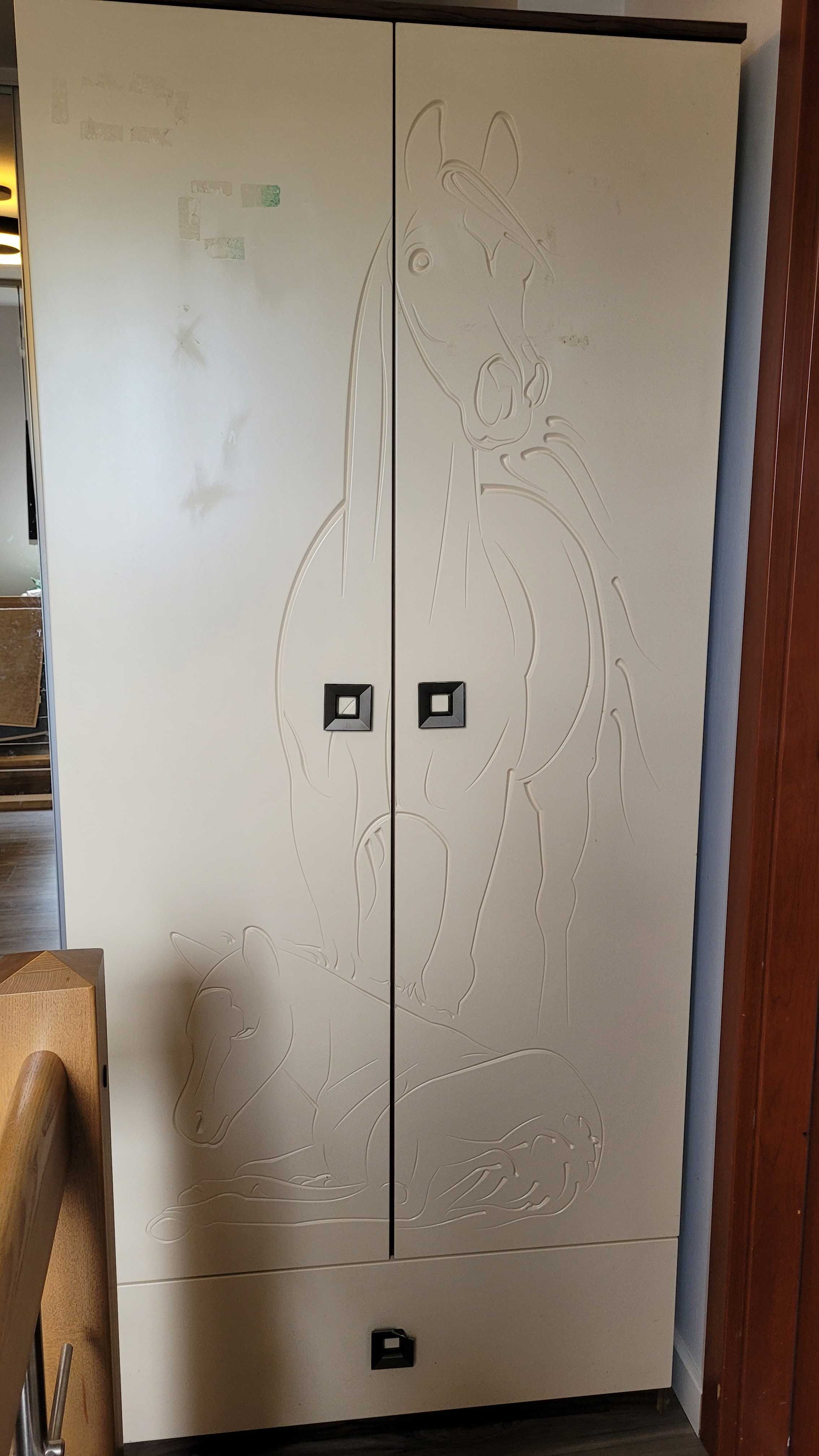 Szafa Baggi Design Horses Olive dwudrzwiowa, świetna jakość!
