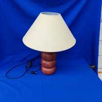 Настольная лампа прикроватная на тумбочку с абажуром керамическая