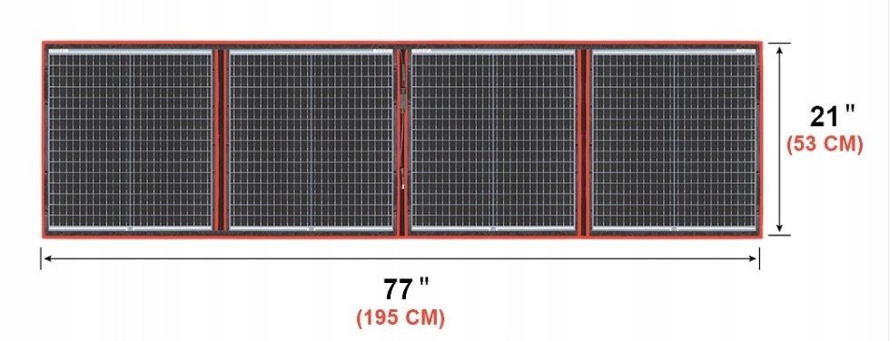 Panel Fotowoltaiczny, SOLARNY, Kempingowy, ELASTYCZNY, 160W