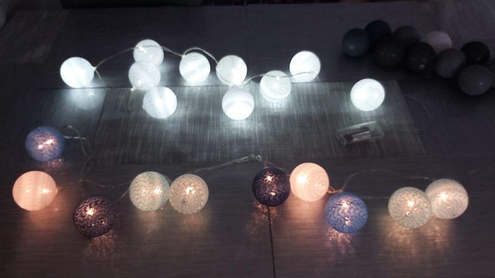 Lampki led kule dekoracja