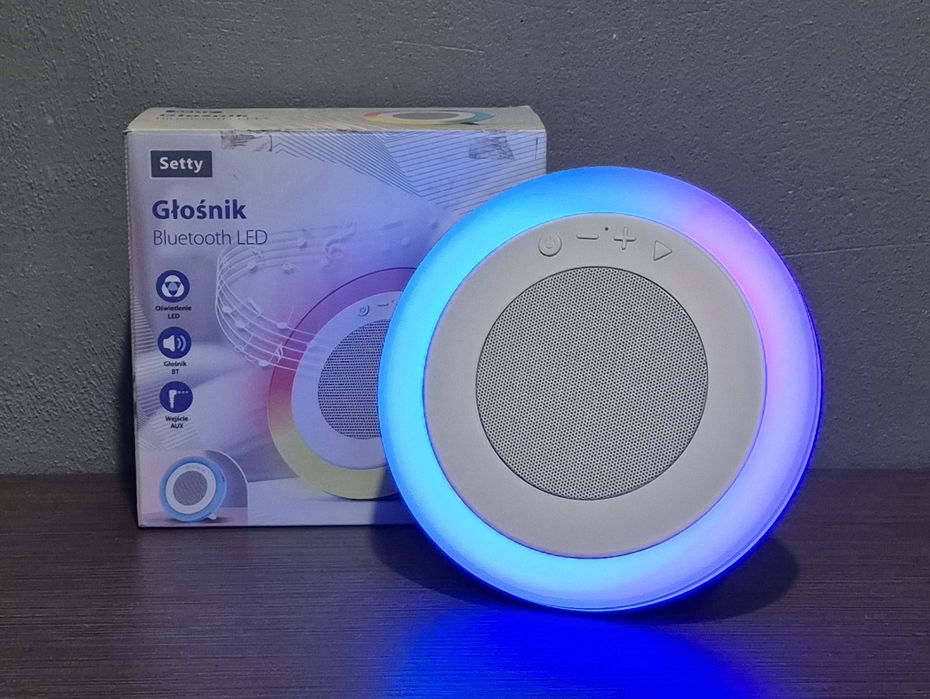 Głośnik Bluetooth LED SETTY Jak nowy!