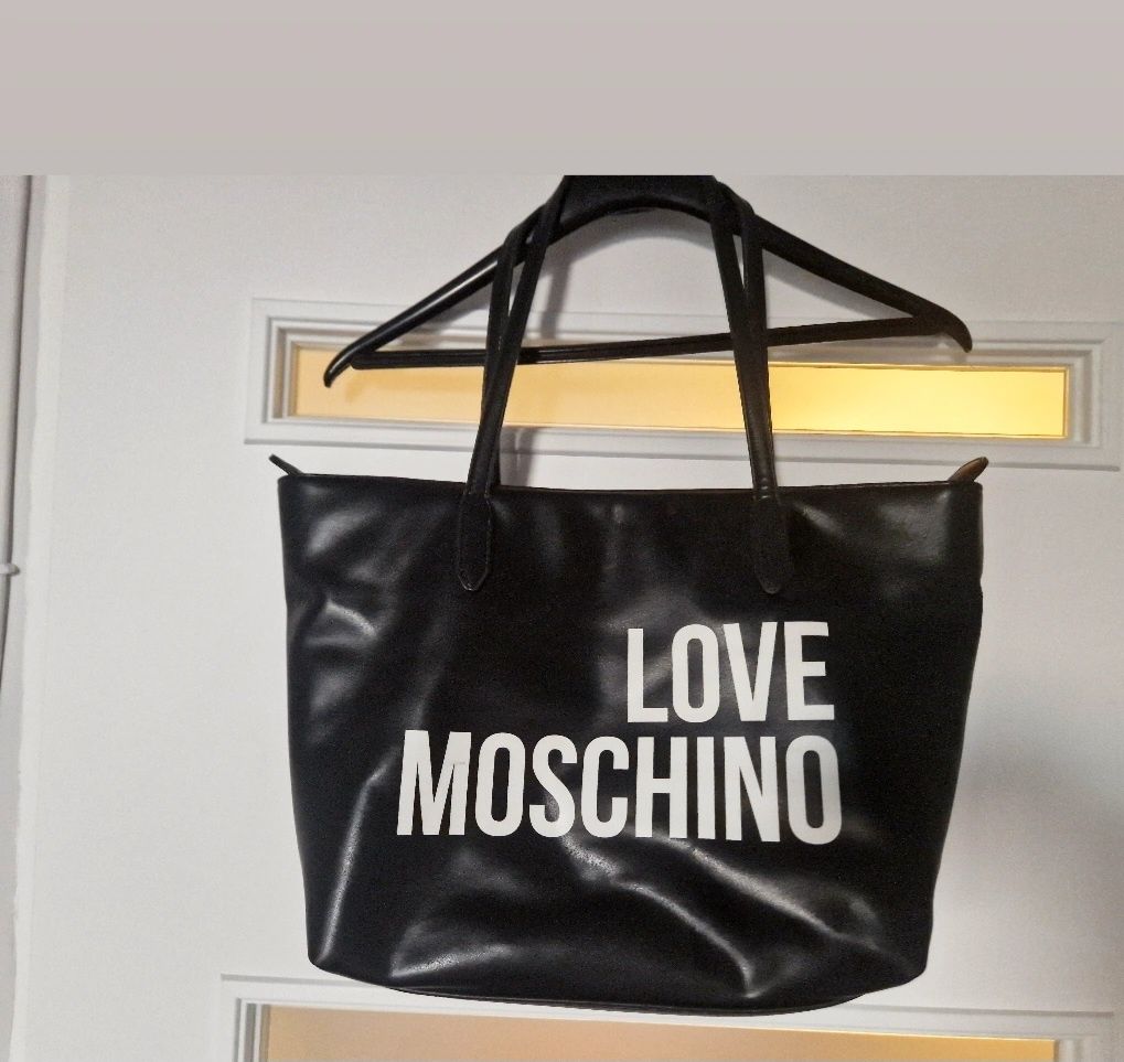 Torba na ramię shopperka MOSCHINO