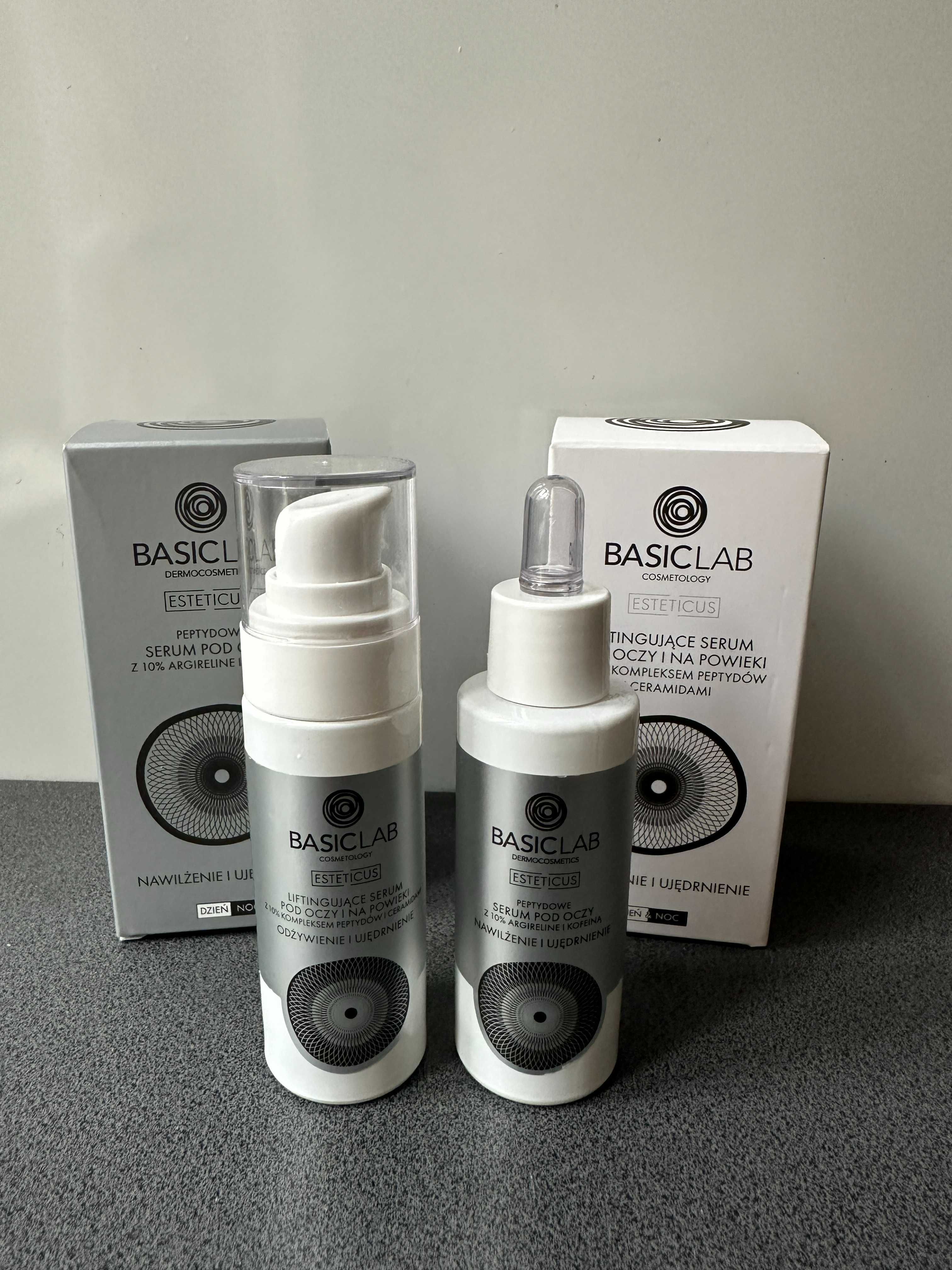 Basiclab zestaw liftingujące i peptydowe serum pod oczy 30 ml + 30 ml