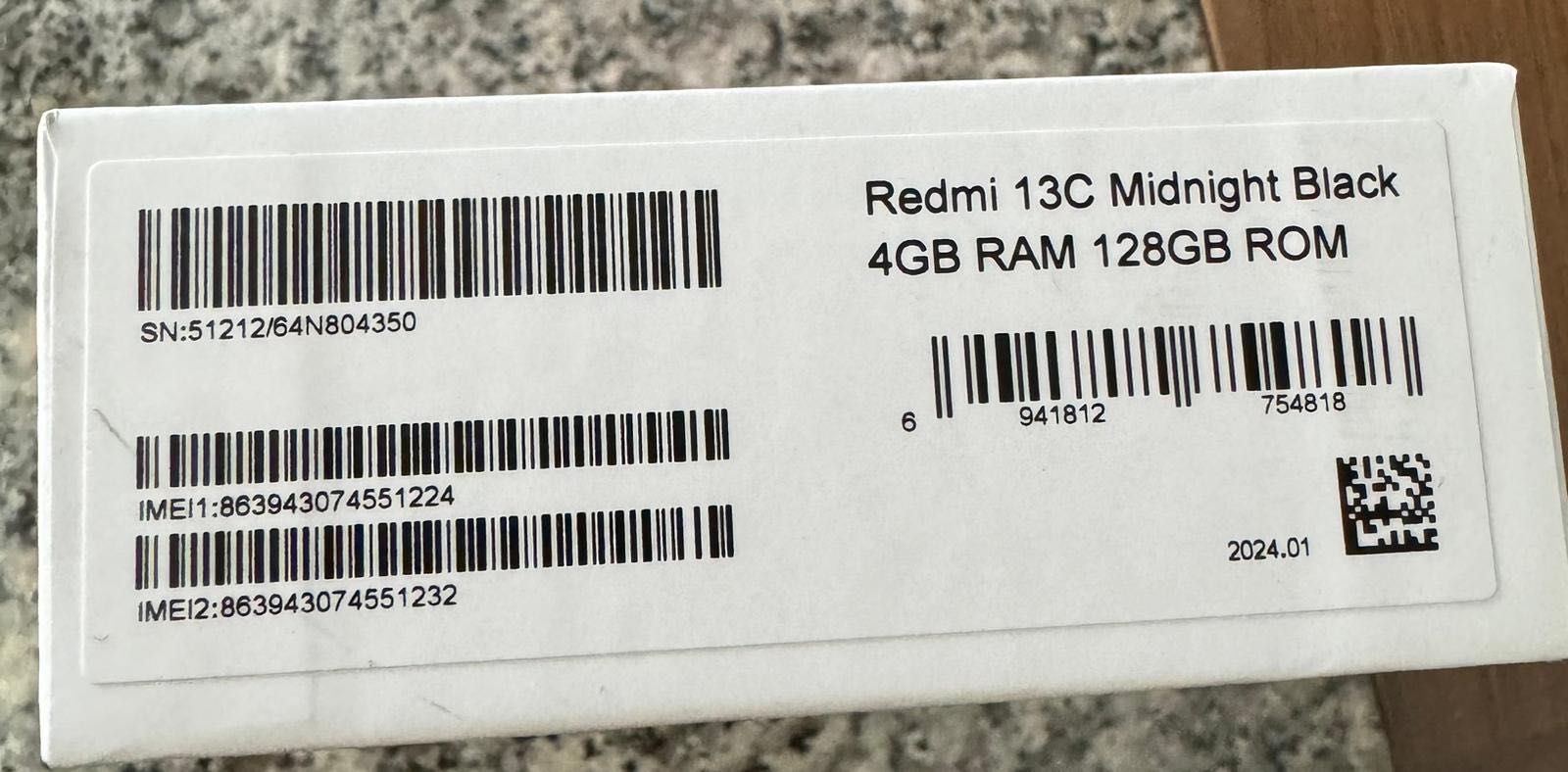 Telemóvel Xiaomi 13C 4G 4/128GB Preto