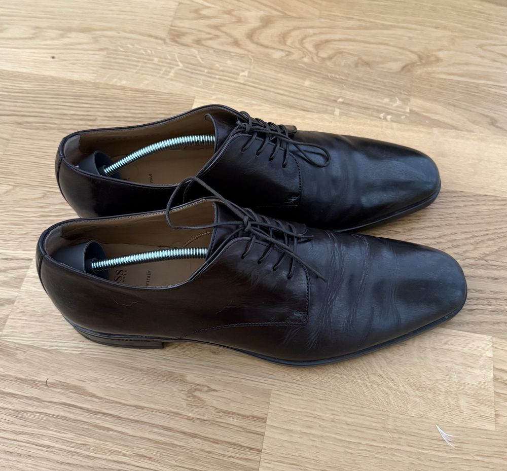 Hugo Boss buty do garnituru brązowe rozmiar 42