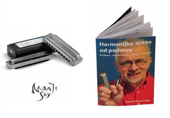 Harmonijka ustna Suzuki M-20-S G Manji Sky + książka samouczek