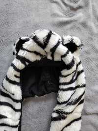 Czapka z rękawiczkami Zebra