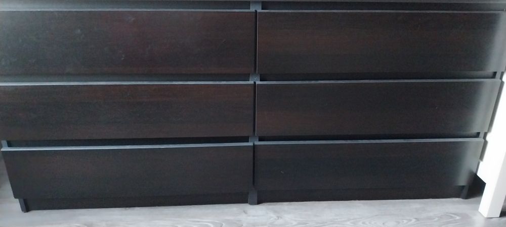 Comoda moviflor 6 gavetas em wangue