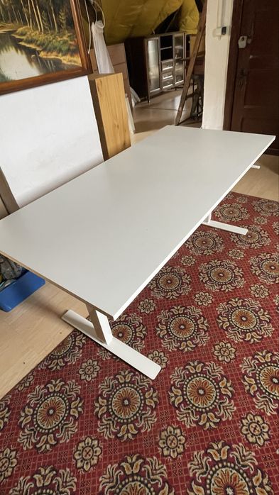 Świetne duże 160x80 biurko Skarsta/ Trotten do pracy zdalnej, do nauki