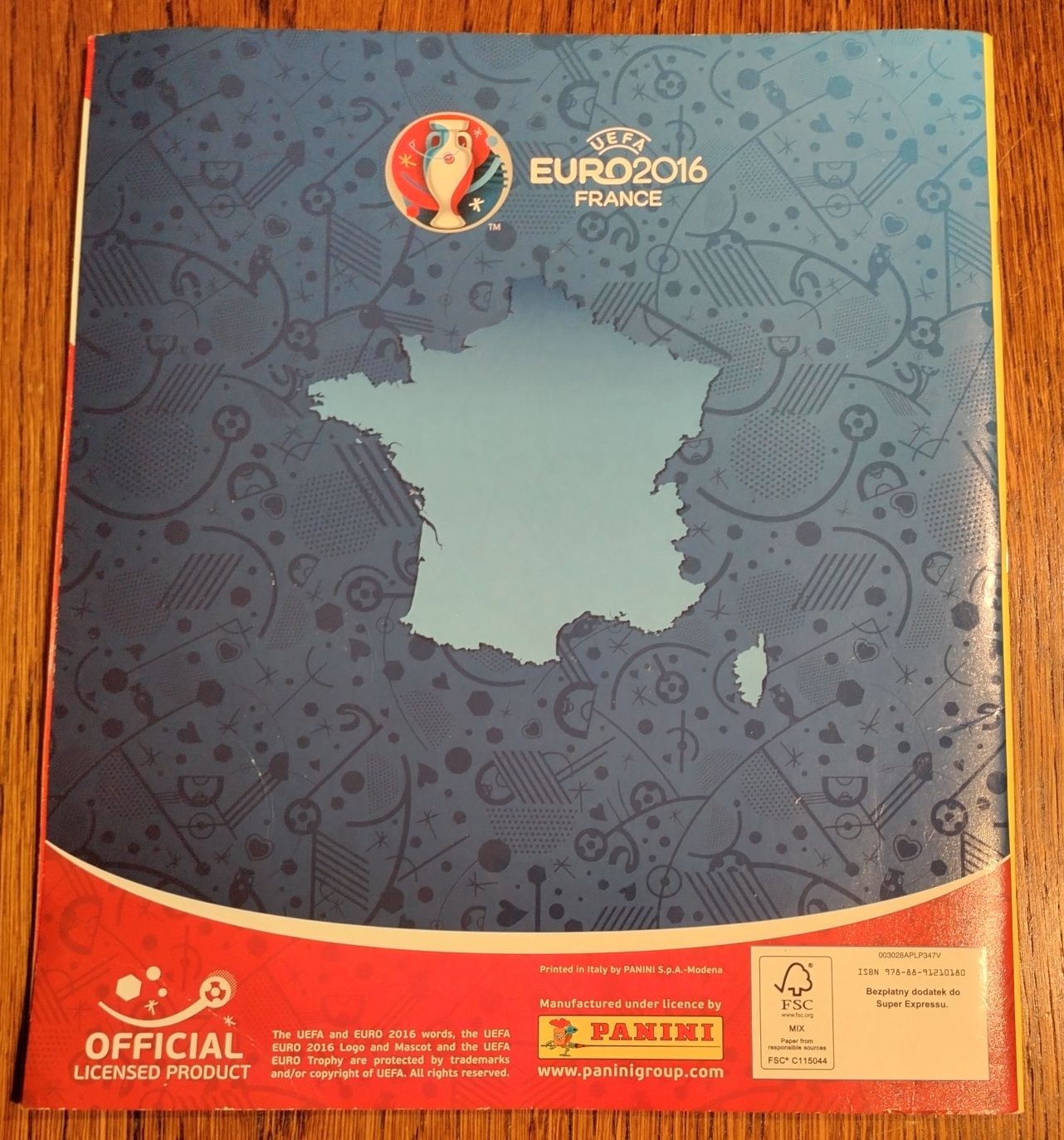 Album Panini na naklejki EURO 2016 - Francja