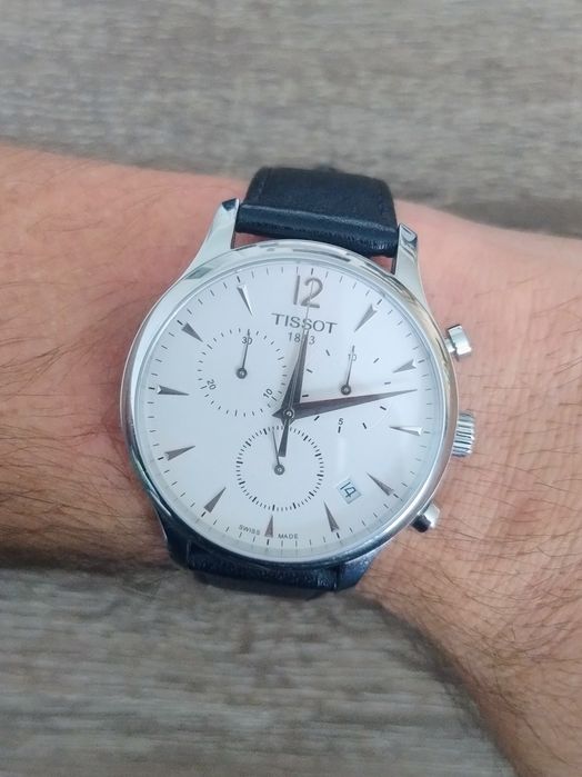 TISSOT TRADITION T063.617.16.037.00 dwa paski szafir