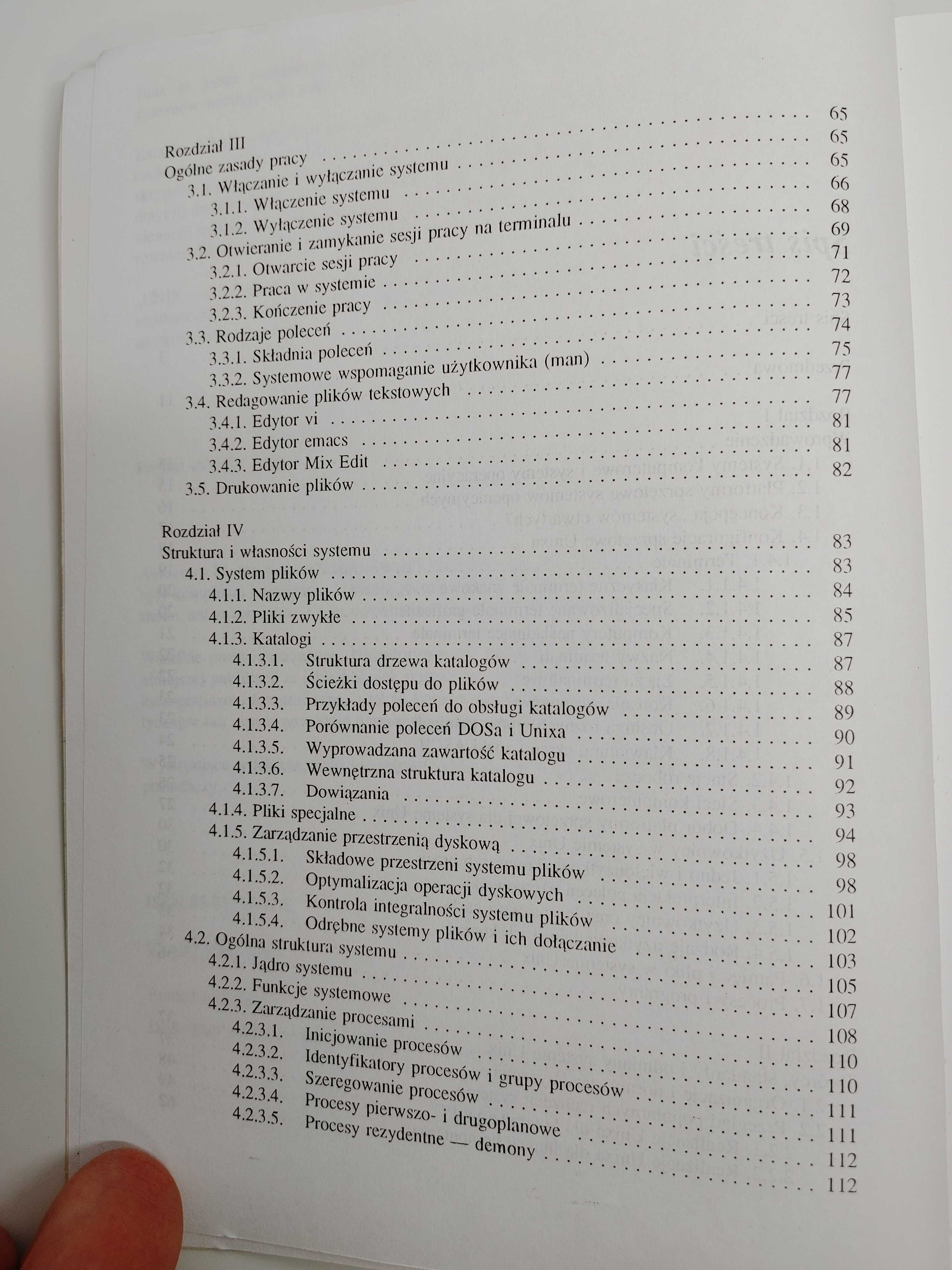 Książka UNIX - użytkowanie i administrowanie - Jerzy Marczyński